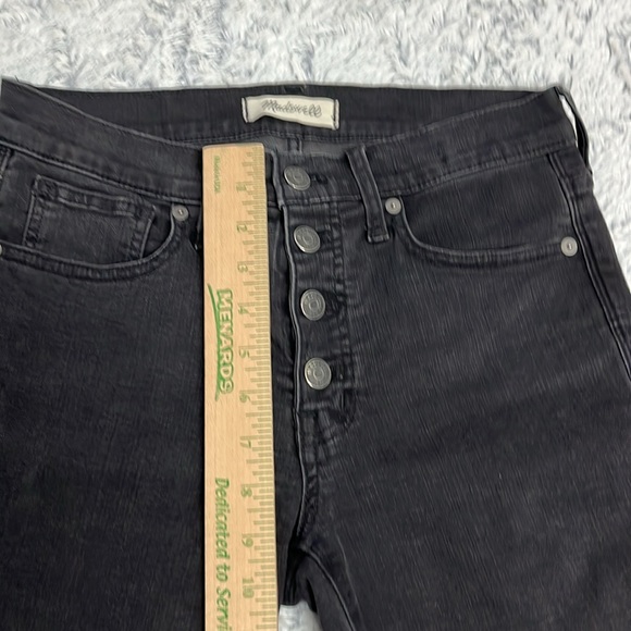Madewell 9” Mid-Rise Skinny black Ankle Jeans - Picture 5 of 11